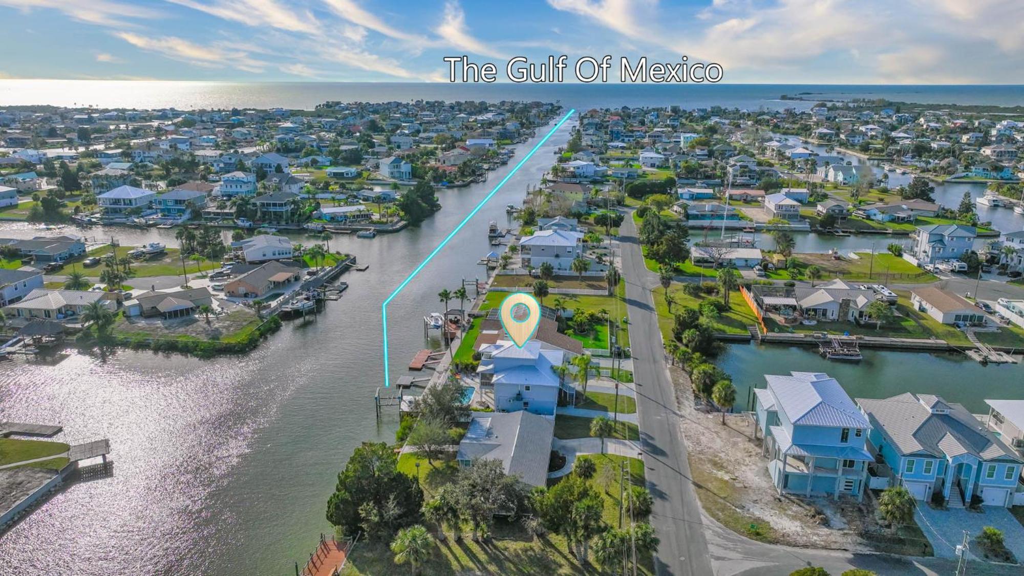5 Bed3Bath Waterfront Pool Home With Full Gym, Office, And Heated Pool! Hernando Beach Exterior foto