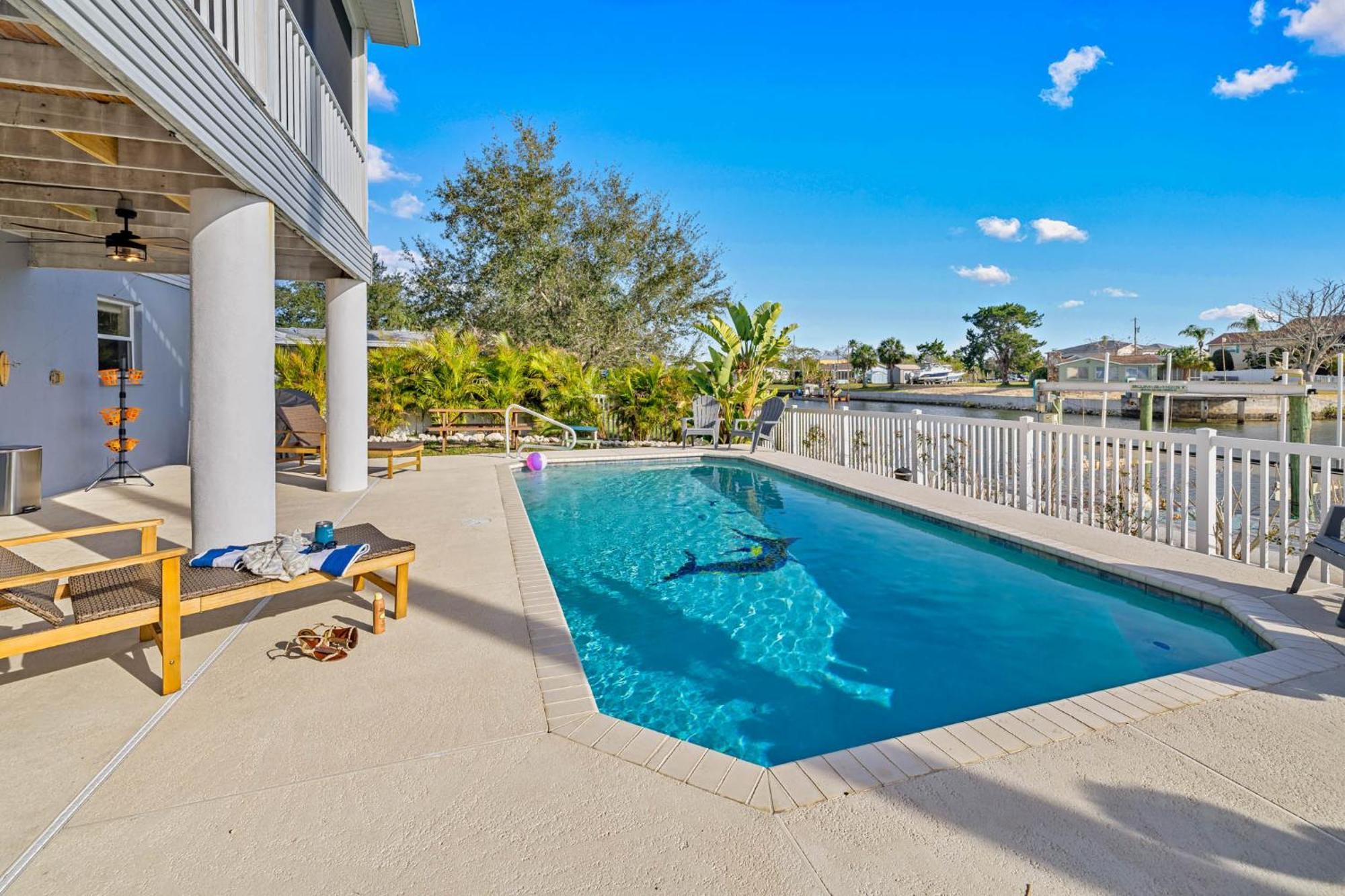 5 Bed3Bath Waterfront Pool Home With Full Gym, Office, And Heated Pool! Hernando Beach Exterior foto